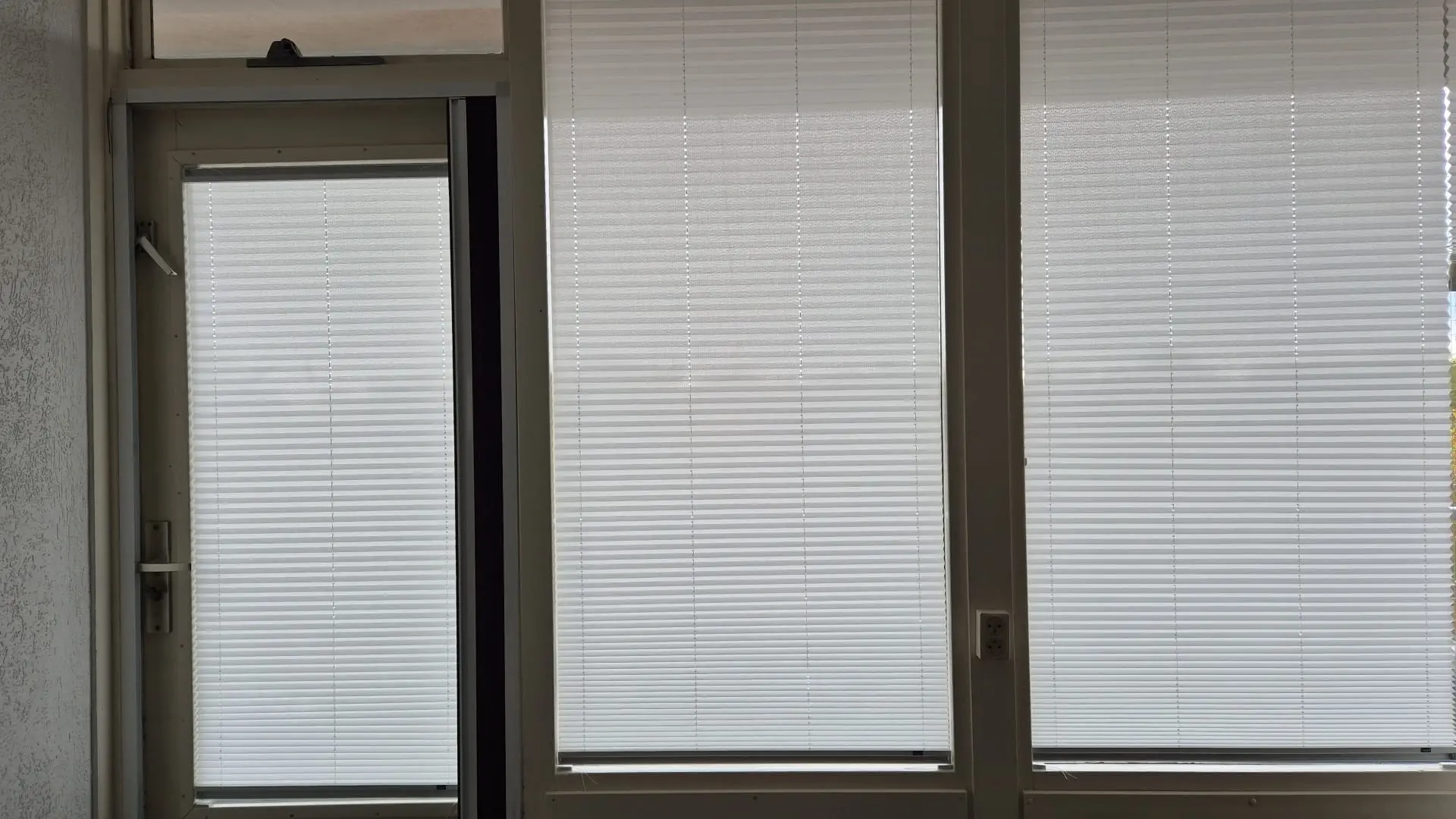 Plissé gordijn – woonkamer
